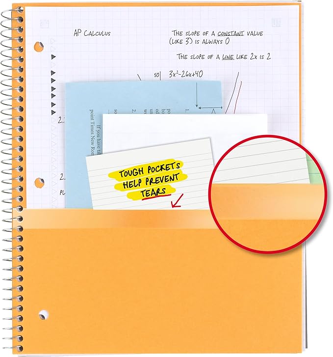 Five Star Spiral Notebook + Study App, 1 Subject, Graph Ruled Paper, 8-1/2" x 11", 100 Sheets, Fights Ink Bleed, Water Resistant Cover, Tidewater Blue (06190AA4)
