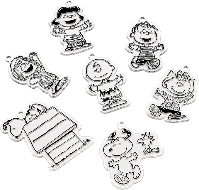 Peanuts Window Art Suncatcher Kit for Kids – Paint Your Own Charlie Brown & Snoopy Window Clings with 10 Vivid Paint Colors – DIY Suncatcher Craft Set for Creative Fun & Window Décor, Ages 6+