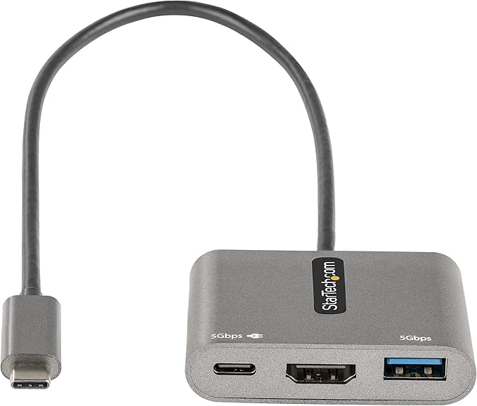 StarTech USB C Multiport Adapter for USB-C Enabled Devices (CDP2HDUACP2)