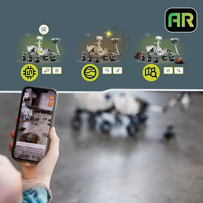Lego Technic NASA Mars Rover Perseverance Space Model with AR Application Experience, Construction Toy Vehicle Science and Engineering, Gift for Boys and Girls 10 Years Old and Over 42158