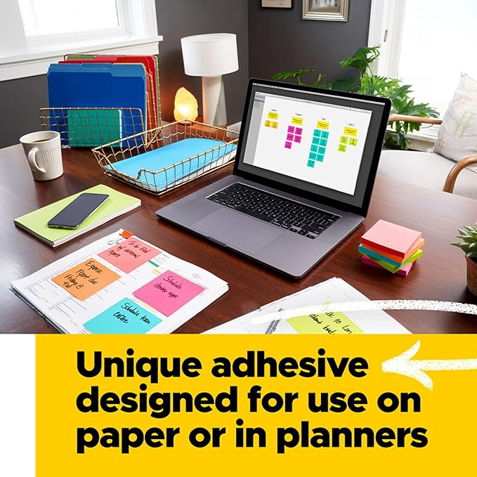 Post-it Mini Notes, 1 3/8 x 1 7/8 in, 24 Pads, America's #1 Favorite Sticky Notes, Poptimistic Post-it Notes, Power Pink, Aqua Blue, Vital Orange, Neon Green, Guava Pink (2 Pack)