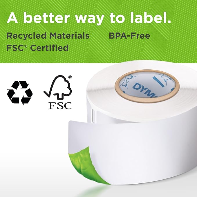 DYMO LabelWriter 550 Label Printer Bundle Label Maker with Direct Thermal Printing Automatic Recognition Includes 1 Roll Each: Address Labels Multipurpose