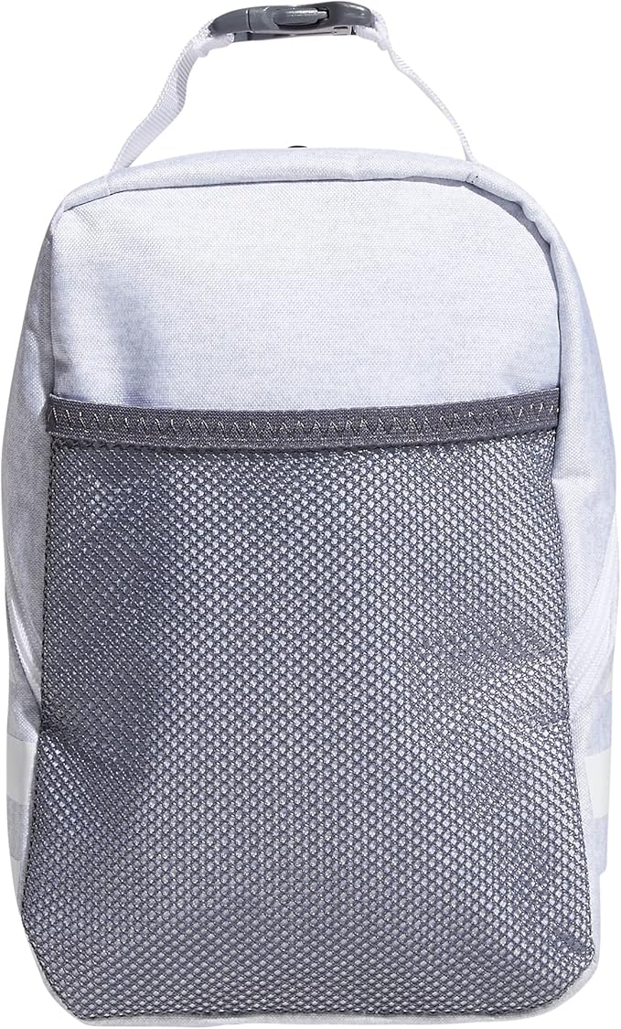 adidas Unisex Santiago Lunch Bag, Insulated School Food Container Box Discontinued, Jersey White/White Rainbow/2.0, One Size