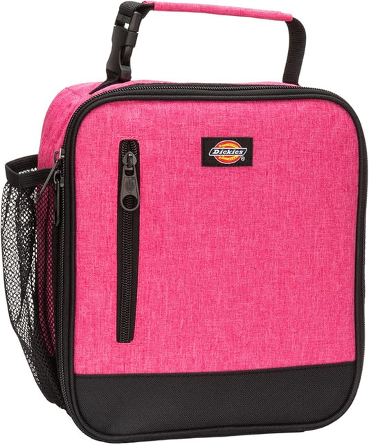 Dickies Basic Insulated Lunch Bag for Work, Thermal Reusable Office Lunch Box for Men, Women (Pink)