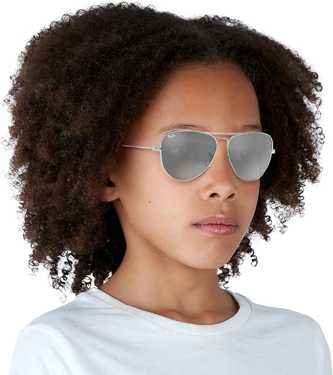 Ray-Ban Junior Kids' Rj9506s Metal Aviator Sunglasses
