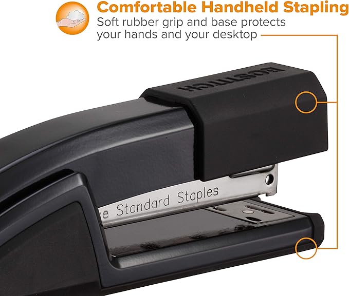 Bostitch Office Epic Metal 3 in 1 Stapler, 25 Sheet Capacity, Includes 210 Staples in Staple Storage Compartment & Integrated Remover,