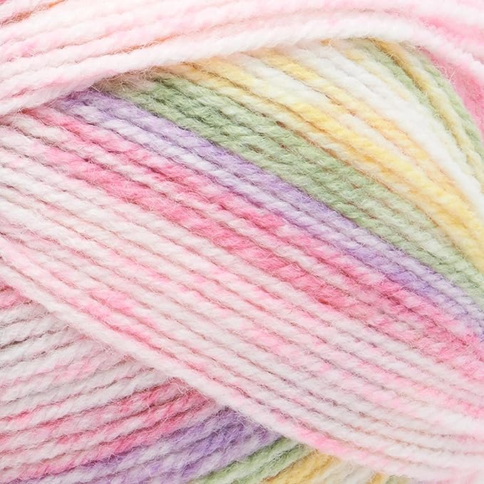 Lion Brand Yarn, Baby Soft Baby Blanket Yarn for Crocheting, Knitting, and Crafts, Circus Print, 3 Pack