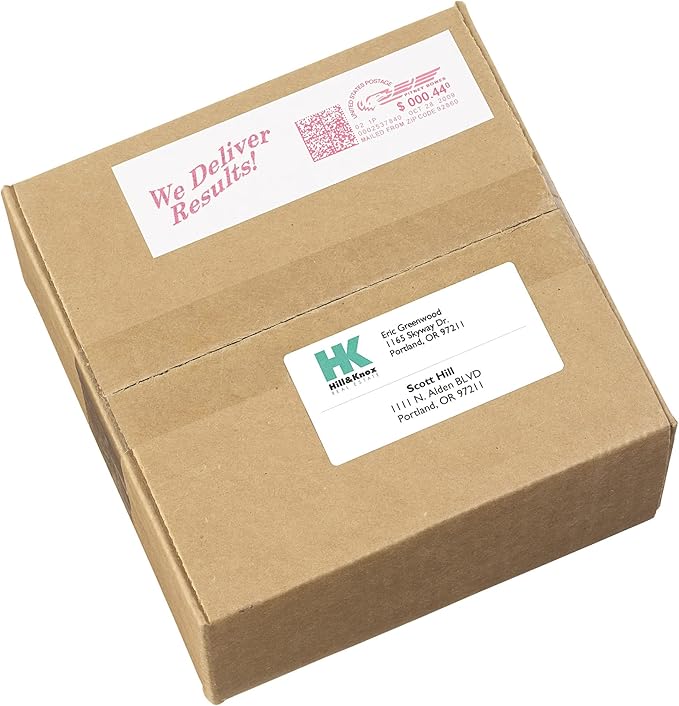 Avery Postage Meter Labels for Personal Post Office, 1-25/32" x 6", White, 60 Mail Meter Labels (05289)