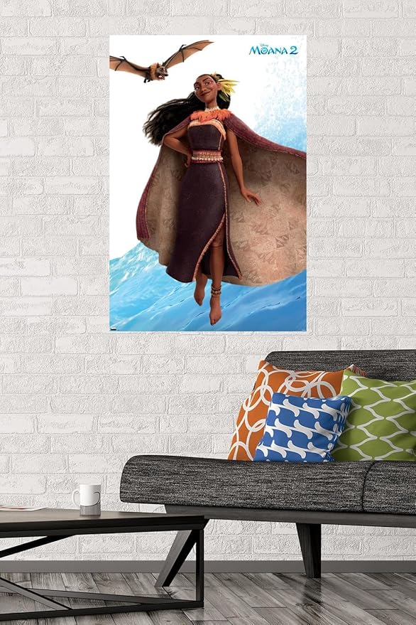 Trends International Disney Moana 2 - Matangi Wall Poster, 34L x 22.4W, Premium Poster & Mount Bundle