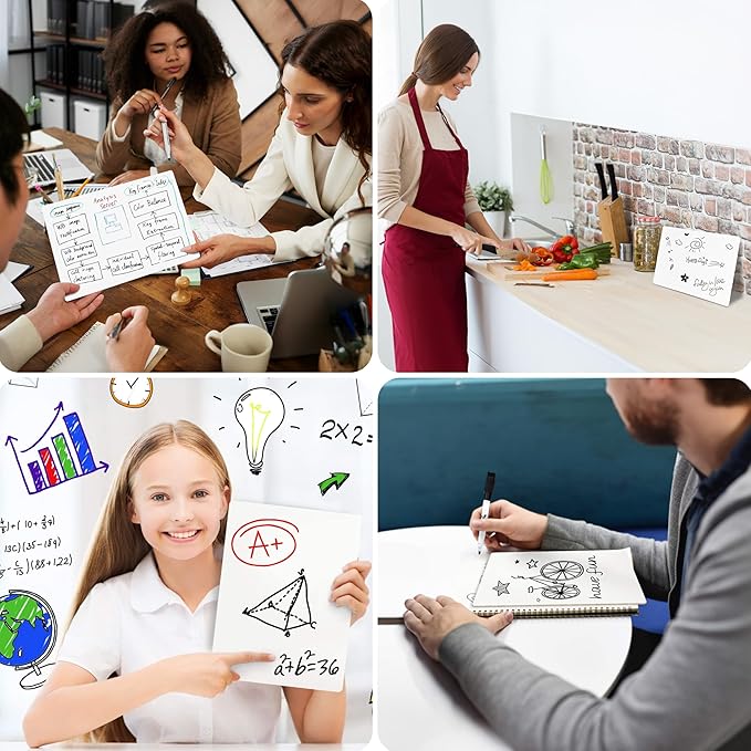 Bigtime 12 Pack 9x12 Classroom Whiteboards for Kids - Small Double-Sided White Board - White Boards Bulk Set, Classroom Essentials - Magnetic Dry Erase Boards for Students, Teacher