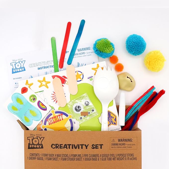Disney-Pixar's Toy Story Creativity Set – Art Activity Kit with Stickers, Coloring Sheets, Markers & More – Fun Travel Set for Kids, Party Favor & Gift for Ages 3+