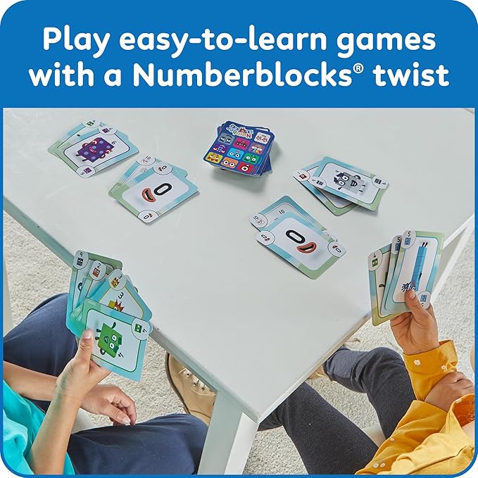hand2mind Numberblocks Playing Cards, Travel Card Games for Kids, Counting Toys, Kindergarten Math Manipulatives, Preschool Learning Activities, Indoor Recess Games for Classroom, Kids Birthday Gift
