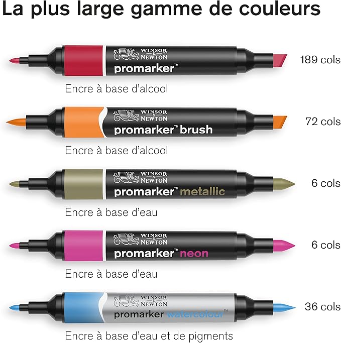 Winsor & Newton ProMarker Set, 12 Count, Skin Tones