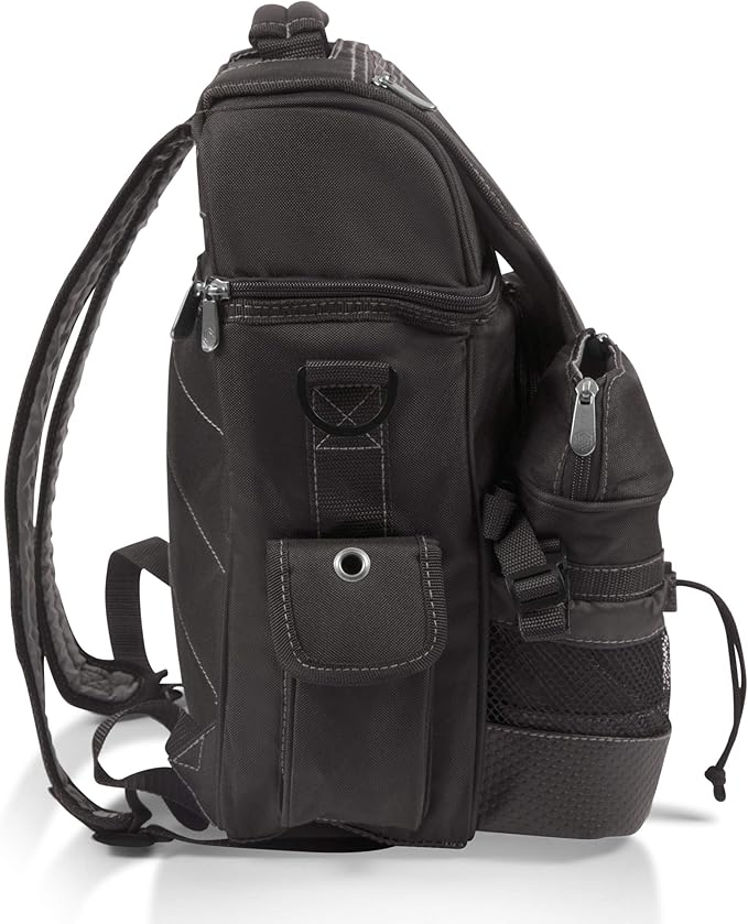 ONIVA Picnic Time Turismo Backpack Cooler With Water Bottle Carrier, Soft Cooler Travel Bag (Black)