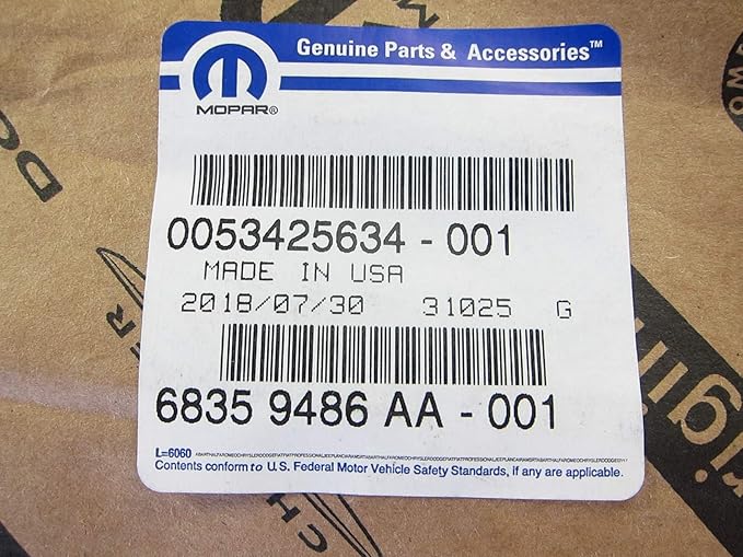 2018-2019 Ram 1500 Ecodiesel Right Or Left Nameplate New Mopar OEM