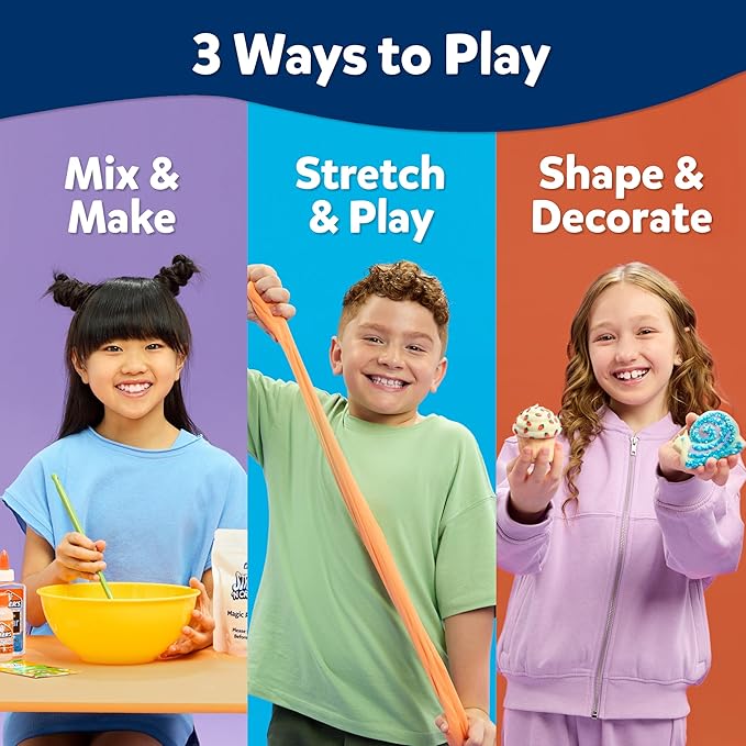Elmer’s Stretch 'N Create Dough Kit, 3 Ways to Play, Keepsakes Kit, 9 Piece Kit - Perfect for Birthday Party Gift, School Classroom Activity, Kids Arts & Crafts Fun