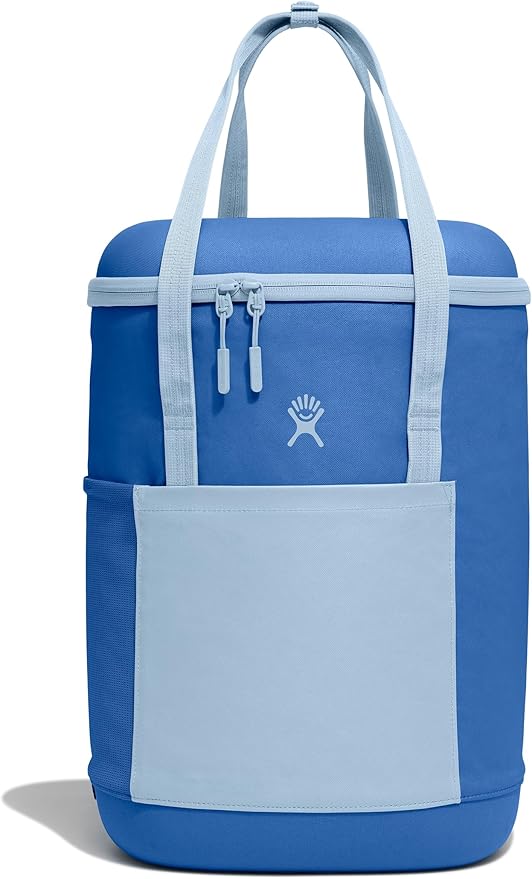 Hydro Flask Cooler Backpack - Insulated Portable Soft Cooler - 20 L Capacity in Cascade and Surf Blue