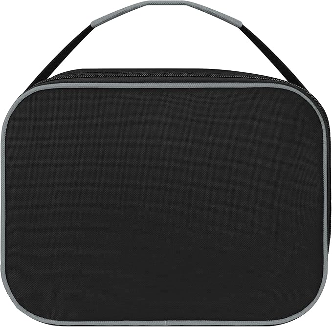 FOCO NBA Unisex-Adult Officially Licensed Wordmark Team Color Big Logo Basketball Zip Closure 7L Lunch Bag - Miami Heat