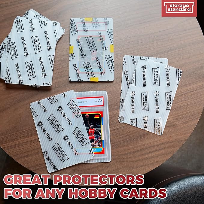 Card Protectors Trading Cards Shipping Supplies, 110-Pack 4'' x 6'' Graded Card Sleeves for Mailing Inserts, Plastic Semi Rigid Card Holder Better Than Corrugated Cardboard Sheets