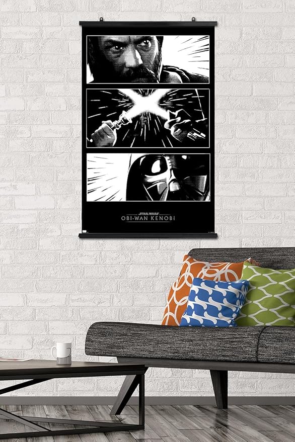Trends International Star Wars: Obi-Wan Kenobi - Panels Wall Poster, 22.375" x 34", Poster & Clip Bundle