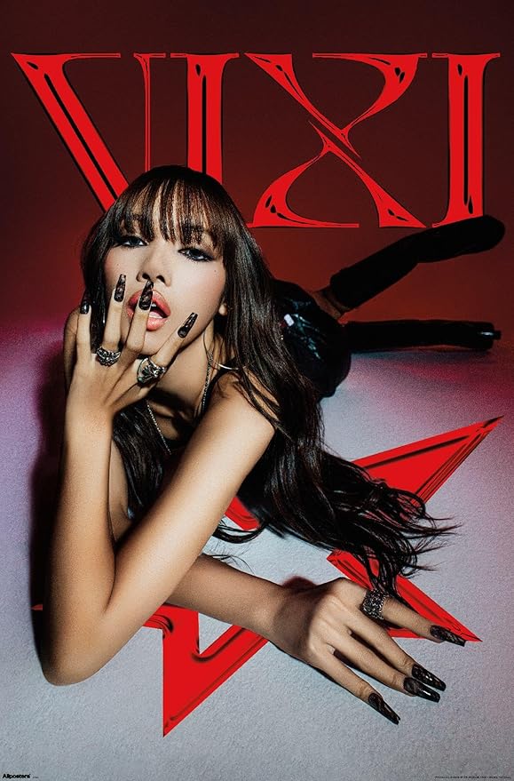 LISA - VIXI Red Star Wall Poster, 34L" x 22.4W", Premium Unframed Version