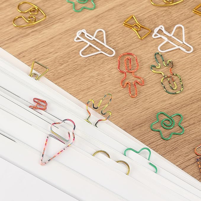 Mr. Pen- Cute Paper Clips, Assorted Colors, 24 pcs, Cute Planner Clips