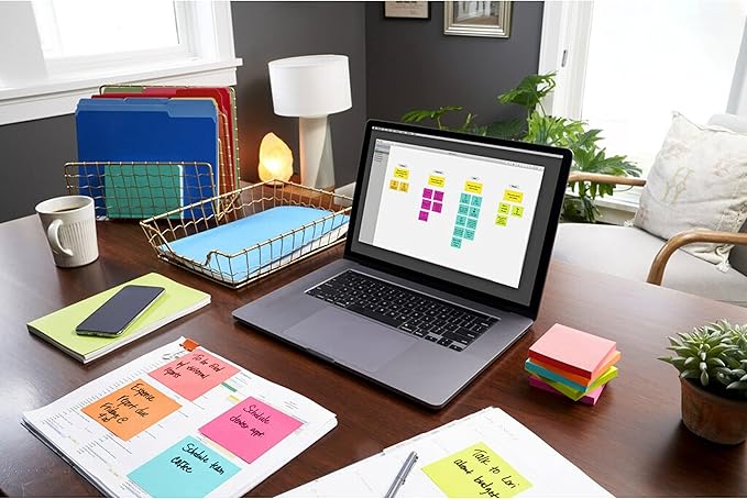 Post-it Notes, 3 in x 3 in., 18 Sticky Notes Pads, 100 Sheets per Pad, Poptimistic Collection, School Supplies and Oﬃce Products, The Original Post-it Note