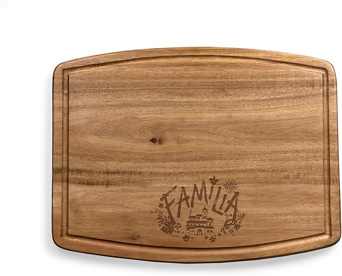 PICNIC TIME Disney Encanto Familia Ovale Acacia Cutting Board, Serving Tray, (Acacia Wood)