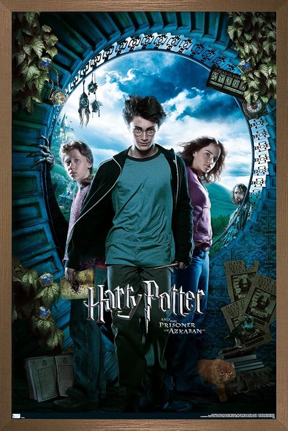 Trends International Harry Potter and the Prisoner of Azkaban - Sky One Sheet Wall Poster, 22.37" x 34.00", Bronze Framed Version