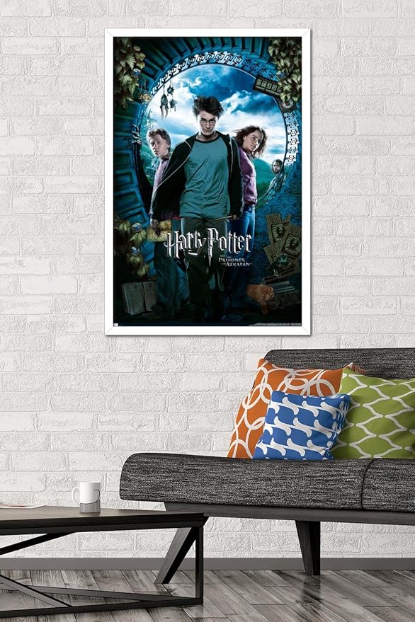 Trends International Harry Potter and the Prisoner of Azkaban - Sky One Sheet Wall Poster, 22.37" x 34.00", White Framed Version
