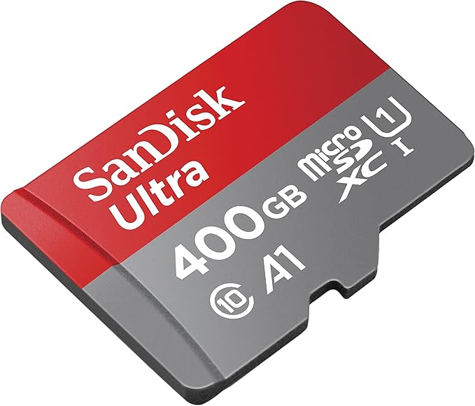 [Older Version] SanDisk 400GB Ultra microSDXC UHS-I Memory Card with Adapter - 120MB/s, C10, U1, Full HD, A1, Micro SD Card - SDSQUA4-400G-GN6MA