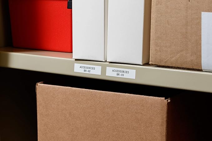 Brady Authentic (M21-250-423) Harsh Environment Polyester Label for Barcode, Solar Panel, and Printed Circuit Board, BlackonWhite-For M210, M210-LAB, M211, BMP21-PLUS and BMP21-LAB Printers .25"W 21'L