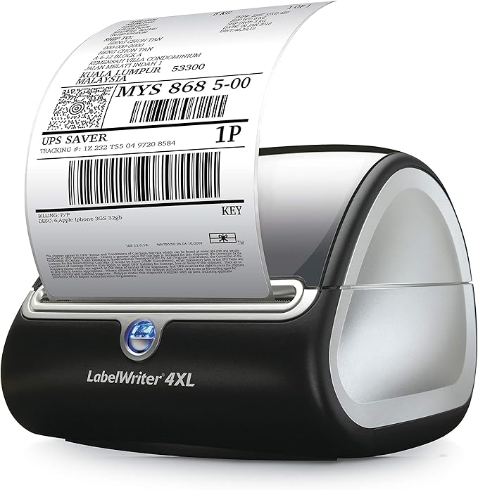 Dymo LabelWriter 4XL Label Printer, Prints up to 10cm Wide Labels, USB Connected
