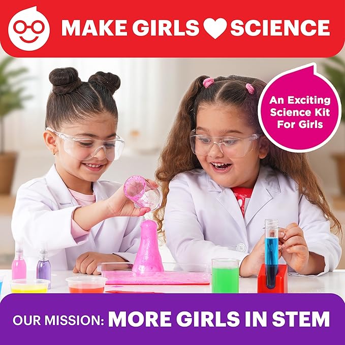 Doctor Jupiter Girls' First Science Kit for Kids Ages 4-5-6-7-8 | Easter, Birthday Gift Ideas for 4+ Year Old Girls | STEM Toy Kit with 100+ Experiments | Learning & Educational Projects