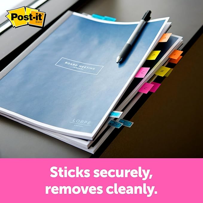 Post-it Flags, 200/High Volume Desk Grip Dispenser, 1 in Wide, Red (680-HVRD)