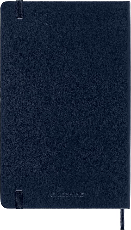 Moleskine 2023-2024 Weekly Planner, 18M, Large, Sapphire Blue, Hard Cover (5 x 8.25)