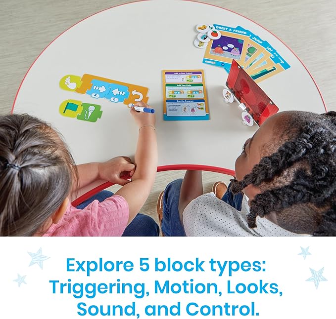 hand2mind ScratchJr Block-Based Coding Student Activity Set, Learn to Code, Computer Science and Programming for Kids, STEM Activities, STEM Classroom, Coding for Kids, Science Teacher Supplies