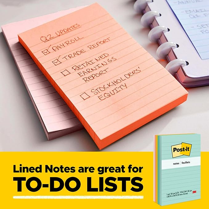 Post-it Mini Notes, 1 3/8 x 1 7/8 in, 24 Pads, America's #1 Favorite Sticky Notes, Poptimistic Post-it Notes, Power Pink, Aqua Blue, Vital Orange, Neon Green, Guava Pink (2 Pack)