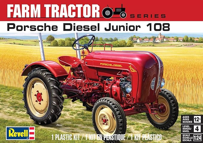 Revell 85-4485 Porsche Diesel Junior 108 1:24 Scale 76-Piece Skill Level 4 Model Building Kit