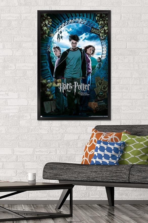 Trends International Harry Potter and the Prisoner of Azkaban - Sky One Sheet Wall Poster, 22.37" x 34.00", Black Framed Version