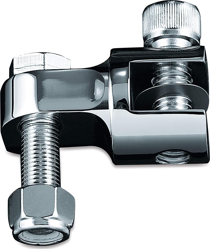 Kuryakyn 8043 Motorcycle Foot Control Component: 1-1/4" Footpeg/Stirrup/Heel Rest Extenders, Chrome, 1 Pair