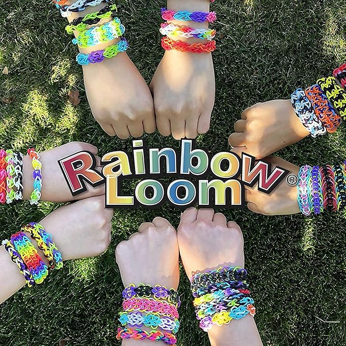 Rainbow Loom® Duo Combo with Jewel Rubber Bands Collection, Features 2 connectable to Make Longer and Wider Creations, an Organizer Case, Great Activity up to 4 People 7+
