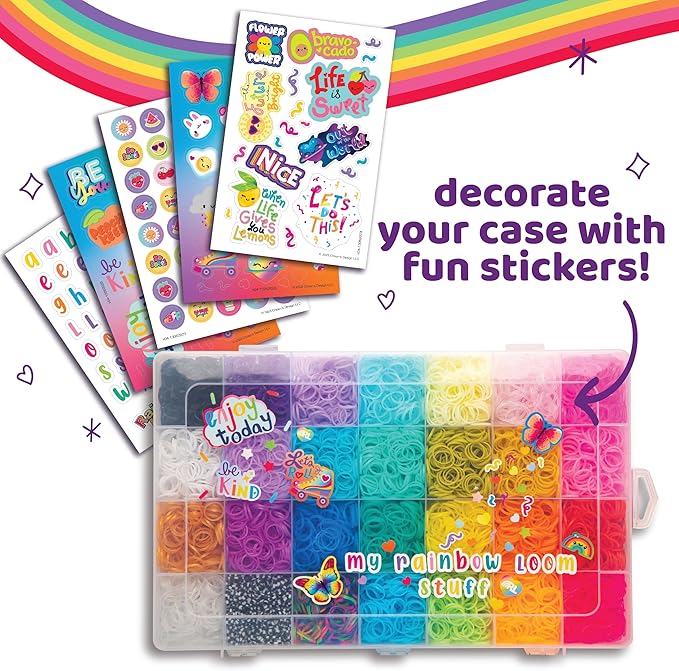 Rainbow Loom: Treasure Trove - DIY Rubber Band Bracelet Craft Kit with Case - 11,000 Loom Bands & Accessories, Design & Create, Ages 7+ Amazon Exclusive