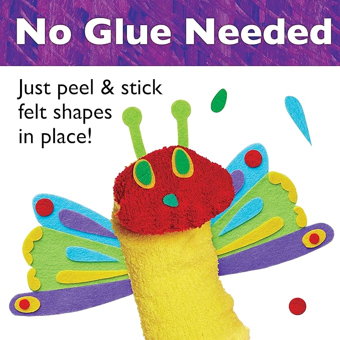 Creativity for Kids The Very Hungry Caterpillar Story Puppets: Sock Puppet Kit for Toddlers from The World of Eric Carle, Crafts for Kids (Ages 3+)