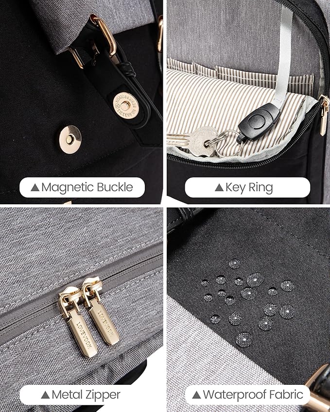 LOVEVOOK Travel Laptop Backpack Purse for Women Fashion Vintage Computer Backpack 15.6 Inch Large Teacher Nurse Backpack Casual Daypack for Business Work College