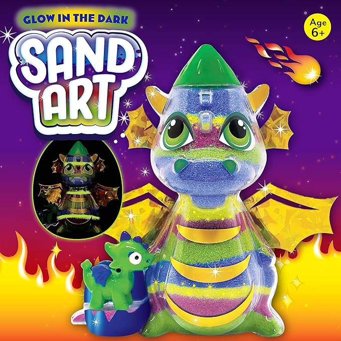 Creativity for Kids Sand Art Kit for Kids: Dragon - Arts and Crafts for Kids, Small Easter Basket Stuffer Gifts (Ages 6+)