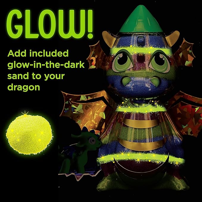 Creativity for Kids Sand Art Kit for Kids: Dragon - Arts and Crafts for Kids, Small Easter Basket Stuffer Gifts (Ages 6+)