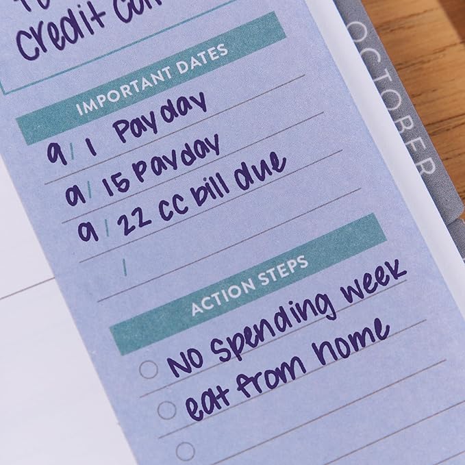 Erin Condren Goal Setting Bookmark Sticky Notes, Bookmark with Goal Setting Sticky Notes