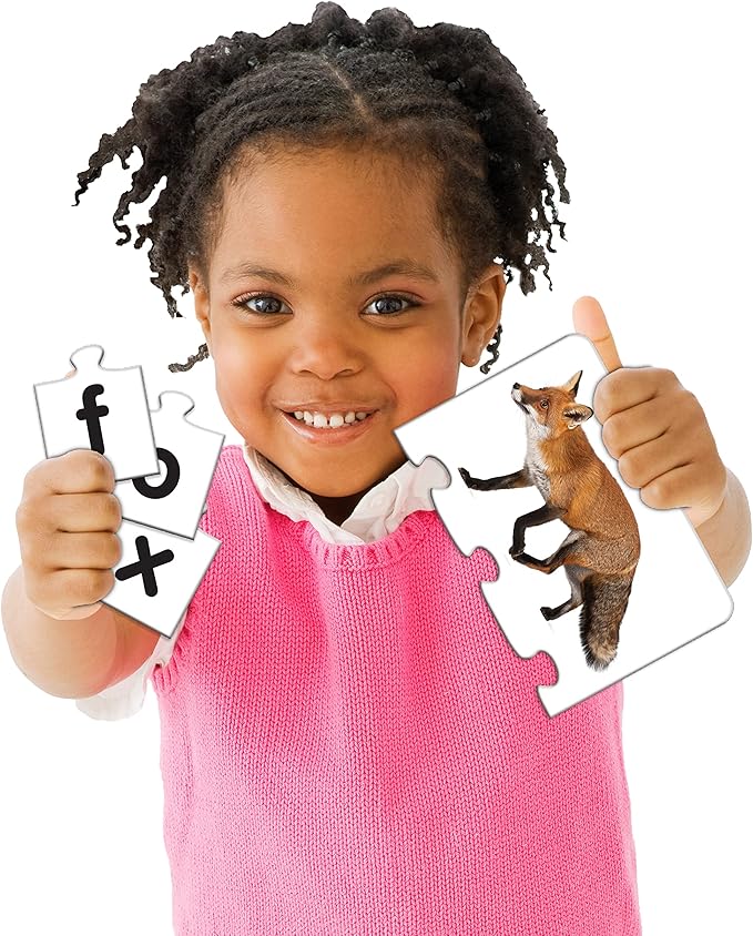 The Learning Journey: Match It! - Letters - 20 Piece Self-Correcting Spelling Puzzles for Three Letter Words with Matching Images - Learning to Read Games for Ages 4 and Up - Award Winning Toys