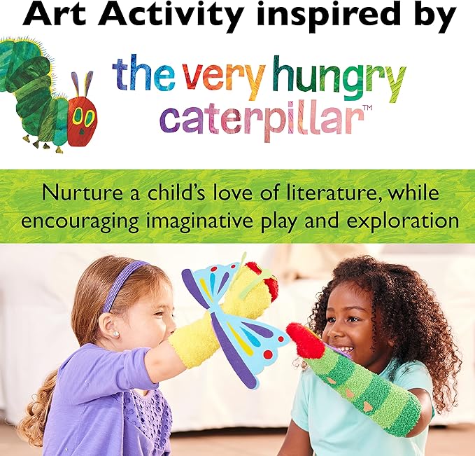 Creativity for Kids The Very Hungry Caterpillar Story Puppets: Sock Puppet Kit for Toddlers from The World of Eric Carle, Crafts for Kids (Ages 3+)